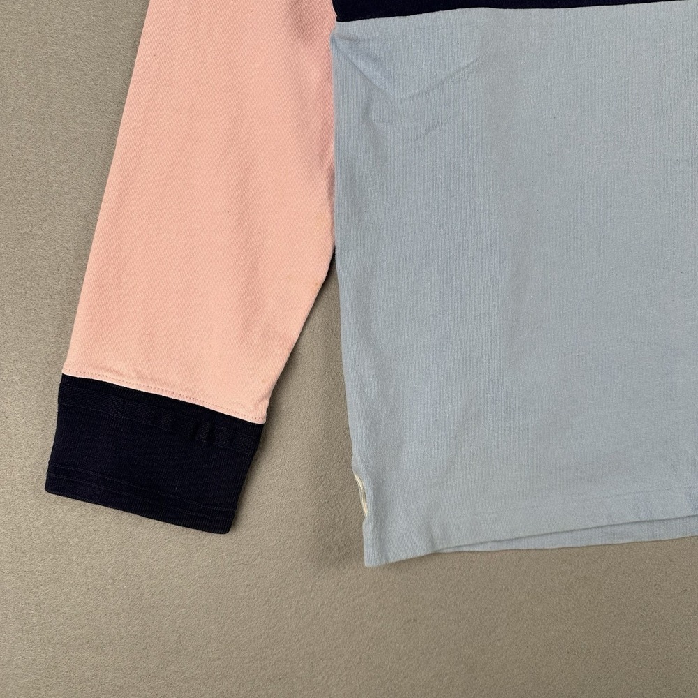 Polo Ralph Lauren Rugby Shirt Mens XL Colorblock Crest Patch Long Sleeve - Picture 6 of 16